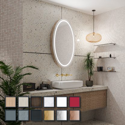 Panama Premium LED veidrodis – ovalus