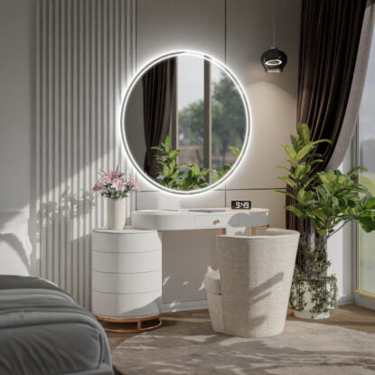 Apvalus Veidrodis su LED - Venezia