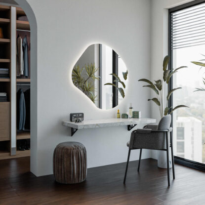 Nereguliarus LED Veidrodis Vonios Kambariui - Merida