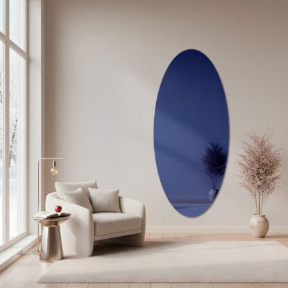 Elipsinis veidrodis – mėlynas