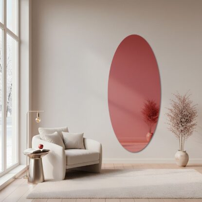 Elipsinis veidrodis – purpurinis