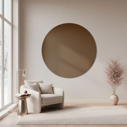 Apvalus veidrodis – rudas