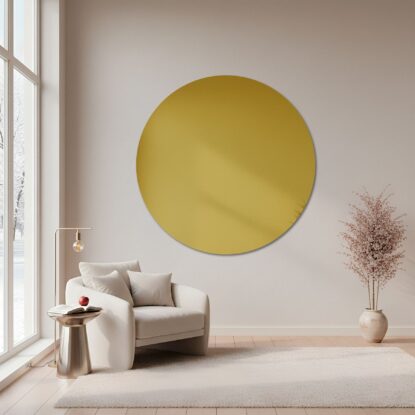 Apvalus veidrodis – auksinis