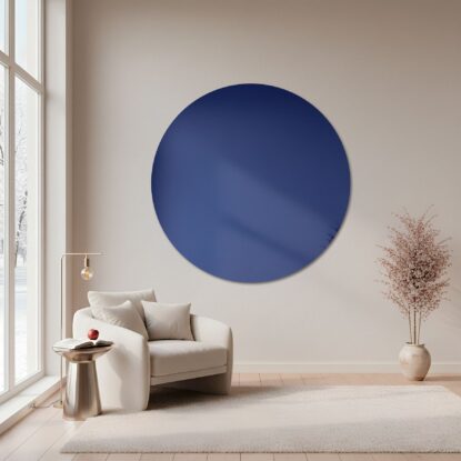 Apvalus veidrodis – mėlynas