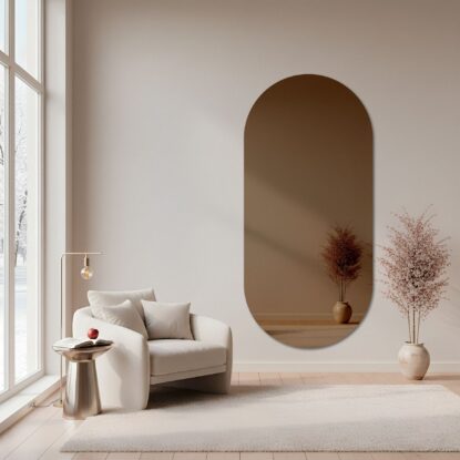 Ovalus veidrodis – rudas