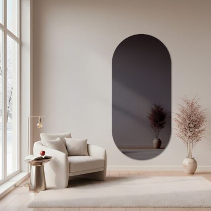 Ovalus veidrodis – grafito